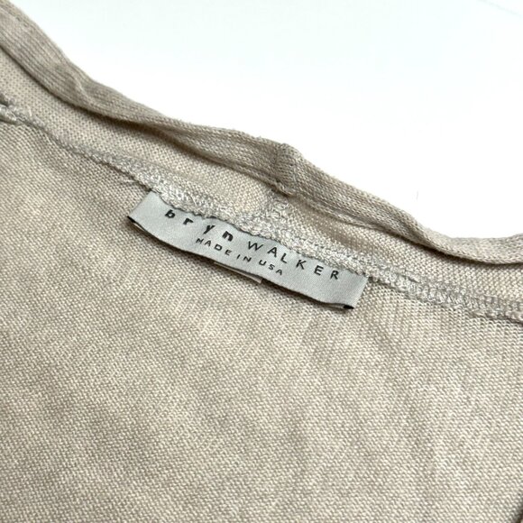 Bryn Walker Cashmere Shrug Cardigan Sweater Tie Front Waterfall Balletcore - Picture 4 of 10